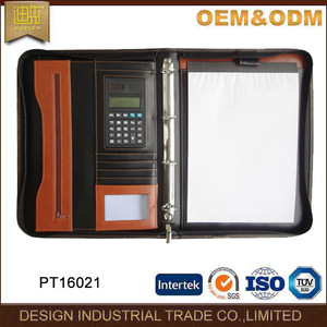 Papelería Carpeta los hombres <span class=keywords><strong>ejecutivo</strong></span> con cremallera PU cartera para <span class=keywords><strong>hombre</strong></span> a4 bolsillo titular con el bloc de notas - Product Image 2