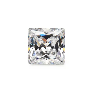 Populaire zirconia witte vierkante crystal gemstone