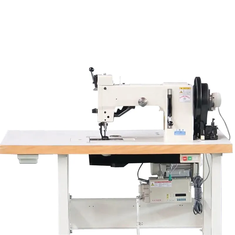 SHENPENG GA204-104A heavy duty walking foot industrial zigzag sewing machine With top and bottom feeding
