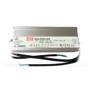 Ortalama kuyu HLG-320H-20AB 320W 20V su geçirmez led sürücü 320W 20V pwm led sürücü