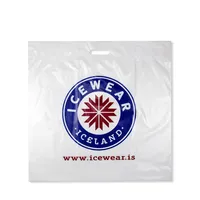 卸売カスタム格安独自ロゴデザインホワイトポリ包装分解性プラスチックポーチカスタム印刷ショッピングビニール袋