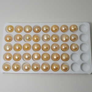 6.5-7ธรรมชาติวัฒนธรรมน้ำจืดรอบย้อมจีนโกลเด้นหลวมมุก - Product Image 2