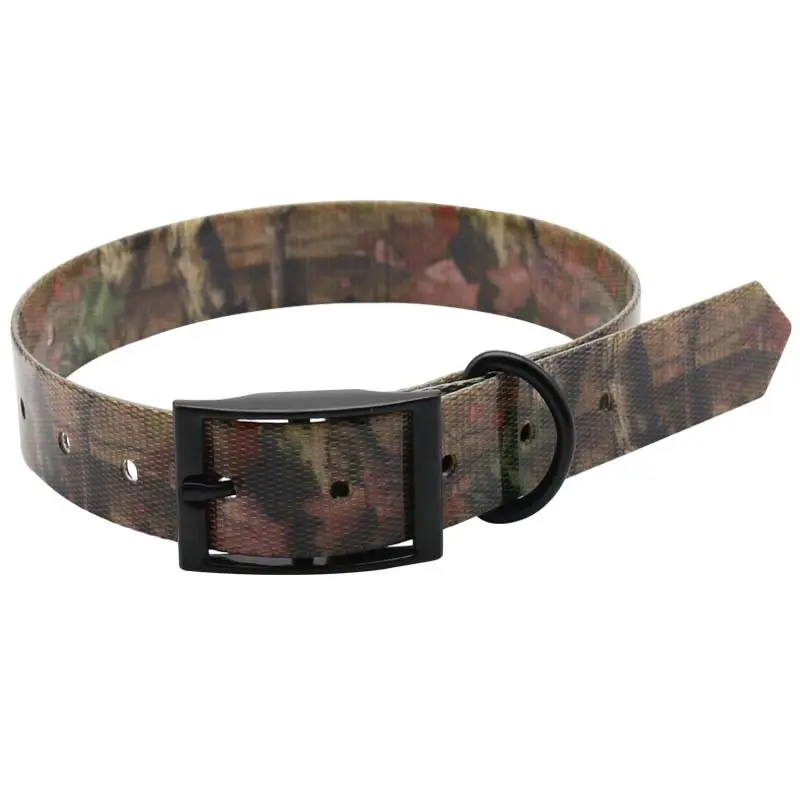 China Gemaakt Waterdicht Patroon Camo Gps Elektronische Hondentraining Kraag Gepersonaliseerd Met Tpu Nylon Plastic Gespen Decoratie