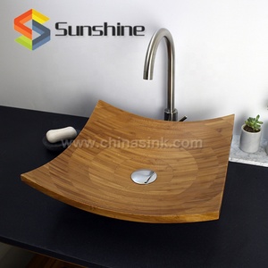 Lavabo en <span class=keywords><strong>bambou</strong></span>, évier de salle de bain nouveau Design 2017 - Product Image 3