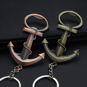 <span class=keywords><strong>Porte</strong></span>-clés décapsuleur ancre de <span class=keywords><strong>bateau</strong></span> en alliage de zinc avec logo <span class=keywords><strong>personnalisé</strong></span>, style vintage, cadeau marin créatif pour invités de mariage - Product Image 2