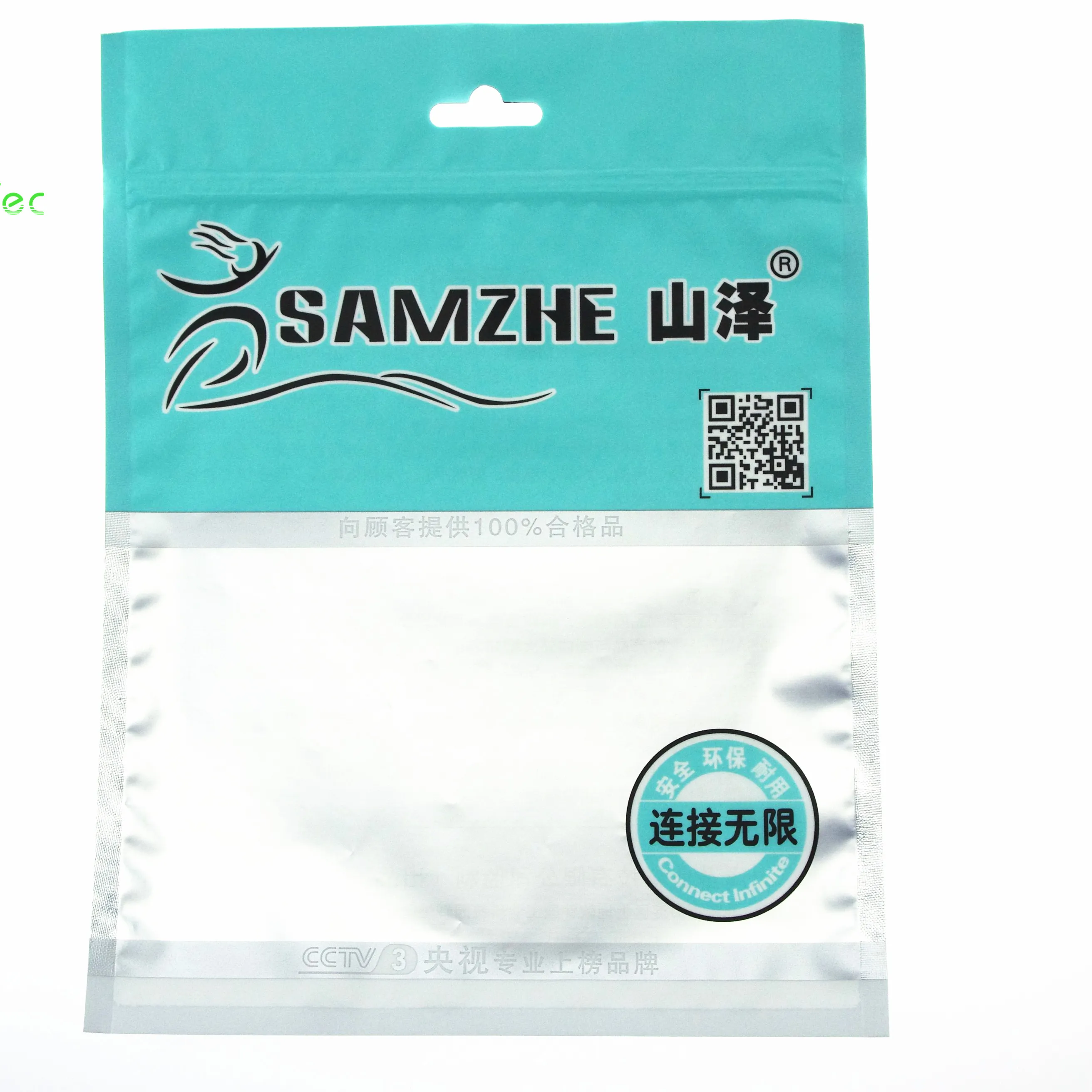 Wholesale USB Cable Electronic Product Phone Accessories Packaging Zipper Plastic Bag