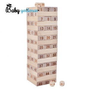 Classique bâtiment <span class=keywords><strong>tour</strong></span> tumbling <span class=keywords><strong>en</strong></span> <span class=keywords><strong>bois</strong></span> empiler des <span class=keywords><strong>blocs</strong></span> avec numéros Z13165D - Product Image 2