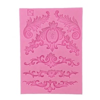 DIY Phổ Biến Châu Âu Mô Hình Lỏng Silicon Khuôn/Fondant Khuôn Trang Trí Bánh Nướng Khuôn
