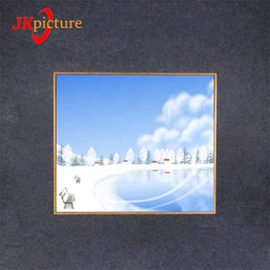 Di vendita caldo bella fuochi d'artificio e inverno nevicata paesaggio della tela di canapa pittura - Product Image 3