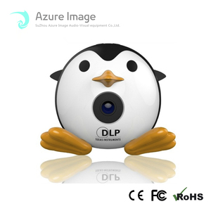 Mignon et Lumière Pingouin DLP Projecteur prend en charge <span class=keywords><strong>Full</strong></span> <span class=keywords><strong>HD</strong></span> <span class=keywords><strong>1080</strong></span> <span class=keywords><strong>P</strong></span> Mini Projecteur De Poche avec TF/USB/AV - Product Image 1