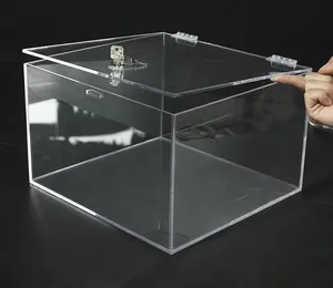 De la pantalla de acrílico transparente caja para supermercado comida