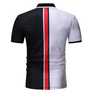 <span class=keywords><strong>A</strong></span> maniche corte in maglia <span class=keywords><strong>a</strong></span> <span class=keywords><strong>coste</strong></span> righe 100% per cento in poliestere <span class=keywords><strong>Polo</strong></span> per gli uomini sublimazione abbigliamento africano per gli uomini - Product Image 6