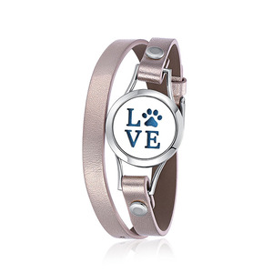 Encanto de cuero brazalete de <span class=keywords><strong>amor</strong></span> difusor de aceite esencial <span class=keywords><strong>Perfume</strong></span> medallón pulsera - Product Image 6