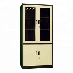 Derribar muebles de acero del Gabinete de almacenamiento de 4 de Metal de <span class=keywords><strong>puerta</strong></span> de oficina armario con estantes ajustables - Product Image 2