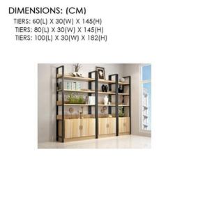 Estantería para oficina en casa <span class=keywords><strong>con</strong></span> tablero de melamina de almacenamiento y pintura de marco de metal - Product Image 2