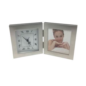 Fabricación China promoción diseño <span class=keywords><strong>doble</strong></span> Bf chica <span class=keywords><strong>reloj</strong></span> foto marco - Product Image 1
