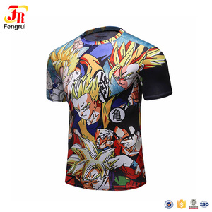 Marvel super héroe de la historieta camiseta de la bola Z del <span class=keywords><strong>Dragón</strong></span> lleno sublimado rash guard - Product Image 4