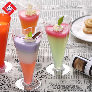 Disposable cheap pink Colour stem wine glass Fashion Cup frigid sipping cups gelatin - Product Image 4