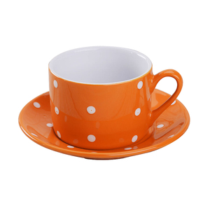 Moderne 240 ml En Céramique Lumineux De Couleur Glaçure Porcelaine Café Thé Tasses et Soucoupes Ensemble - Product Image 1