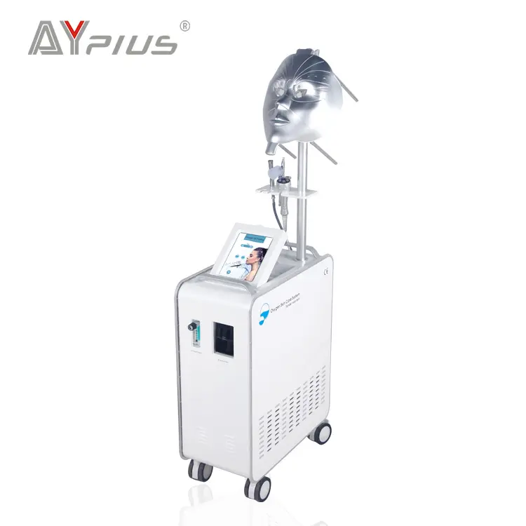 equipamento da beleza rosto máscara de oxigênio terapia spray gun injetar soro casca de jato de oxigênio máquina facial