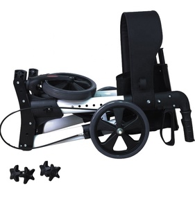 Marcheur double pliable en aluminium à <span class=keywords><strong>4</strong></span> <span class=keywords><strong>roues</strong></span>, outils pour adultes, 1 paire - Product Image 2
