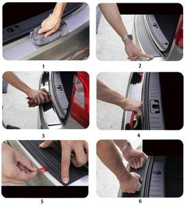 Caucho negro resistente al maletero de entrada de la Puerta de <span class=keywords><strong>los</strong></span> guardias accesorio de ajuste para SUV/coches - Product Image 4