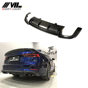 Lame de pare-choc arrière en Fiber de carbone, accessoire de voiture, Audi A5 <span class=keywords><strong>Sline</strong></span> S5 2 portes <span class=keywords><strong>4</strong></span> portes 2017 — 2018 - Product Image 1