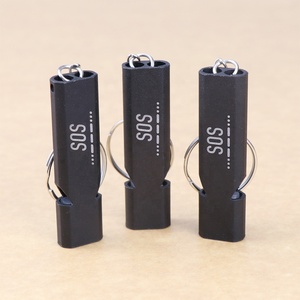 Còi Cao Tần Kép Hợp Kim Nhôm Còi <span class=keywords><strong>Keychain</strong></span> EDC Cắm Trại Khẩn Cấp - Product Image 4