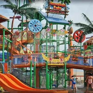 Su oyun ekipmanları Hawaiian Falls tarzı yetişkin çocuk parkı