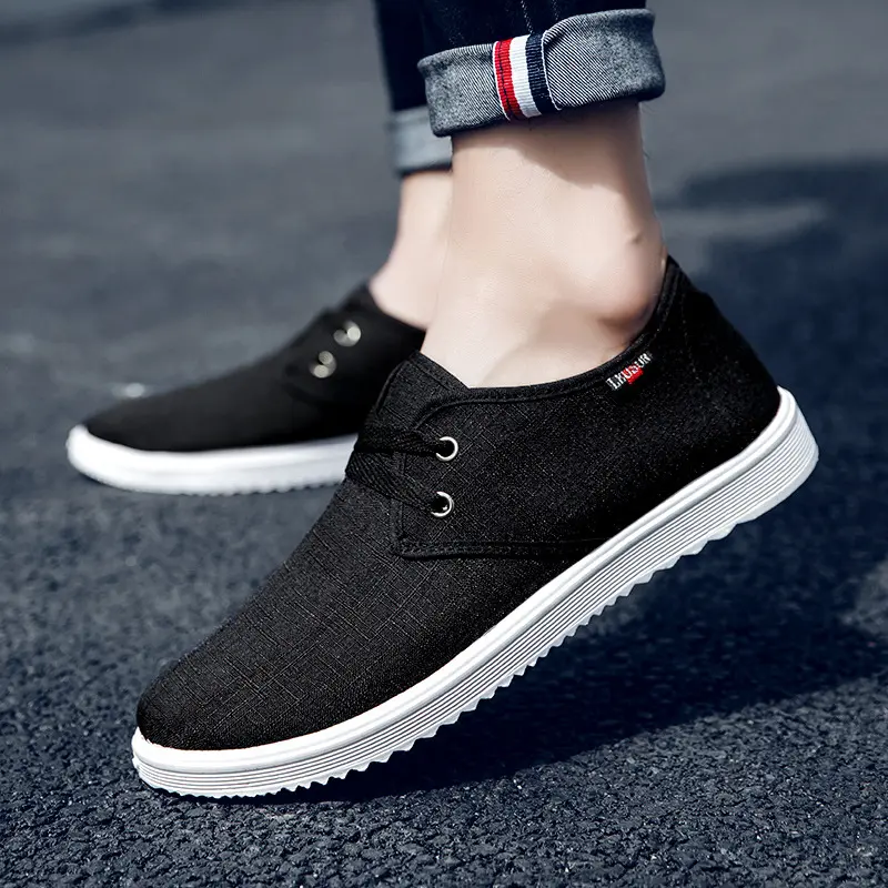 Wholesale china cheap shoes foldable easy wear men casual canvas shoes espadrilles