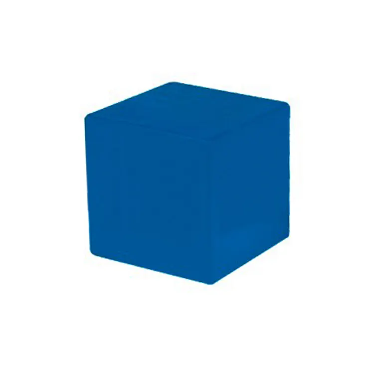 Vendita calda 5.0cm regali promozionali personalizzati Soft Squeeze Square Stress Ball Cube Shape PU Foam Stress Ball