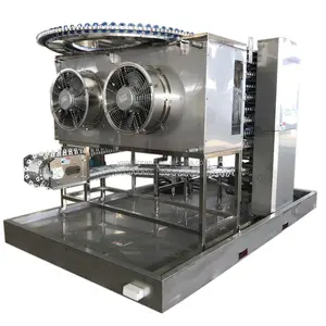 Congelador rápido individual en espiral, 500 KG/H, máquina congelador IQF