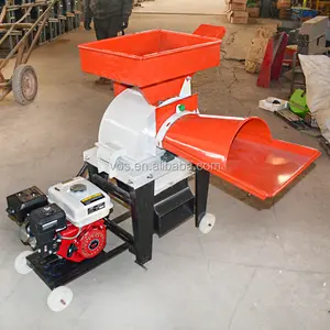 Automatic rice straw chaff cutter/cow feed grass cutting machine/chaff cutter machine with diesel engine