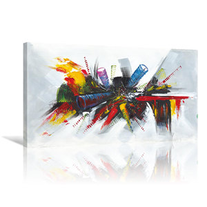 Cuadro Pintura Abstracto Sobre Lienzo Pintado a <span class=keywords><strong>Mano</strong></span> <span class=keywords><strong>de</strong></span> Colorida Arte Moderna Decoración por Hogar S M Marco o Sin Marco - Product Image 4