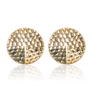 18 K chapado en oro gran Paillette disco pendientes para mujeres señoras niñas vacaciones joyería de moda regalo <span class=keywords><strong>idea</strong></span> - Product Image 1