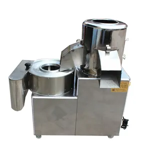 Yüksek hızlı patates soyma ve dilimleme makinesi/tatlı patates soyucu ve dilimleme makinesi