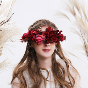 Hera fabbrica <span class=keywords><strong>di</strong></span> Cerimonia Nuziale artificiale <span class=keywords><strong>Di</strong></span> Seta Da Sposa In Tessuto Floreale dei <span class=keywords><strong>capelli</strong></span> corona <span class=keywords><strong>di</strong></span> <span class=keywords><strong>fiori</strong></span> della fascia Corona - Product Image 3