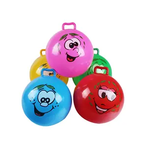 10 inches wholesale cheap china smile face sticker kids toys hopper ball