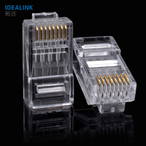 Buena calidad Cat 6 UTP RJ45 sin apantallar conector macho enchufe Modular para Cable de red - Product Image 1