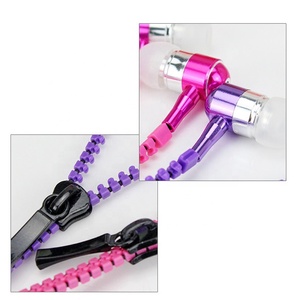 नई वायर्ड स्टीरियो धातु Headphones में कान जिपर ईरफ़ोन के साथ माइक्रोफोन - Product Image 6