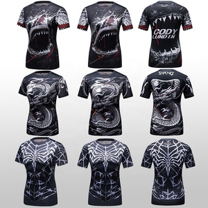 女性用スパイダーマン スーパーヒーローコスチューム レディースTシャツ 3Dプリント昇華Tシャツ - Product Image 6