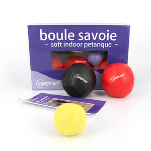 Bonne qualité se vendent bien PVC <span class=keywords><strong>en</strong></span> cuir pétanque de remplissage recycler le <span class=keywords><strong>plastique</strong></span> boccia balle - Product Image 5