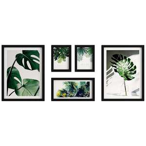 Pintura en lienzo de plantas, logotipo personalizado, pantalla de fotos, arte impreso personalizado, acuarela, fabricante profesional, OEM verde