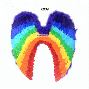 À la mode coloré <span class=keywords><strong>ange</strong></span> ailes accessoire plumes de noël décorations - Product Image 5