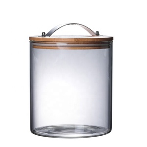 Kích Thước Lớn Bình Chứa Thủy Tinh Kín Trong Suốt Có Nắp Và Tay Cầm 4000Ml - Product Image 2