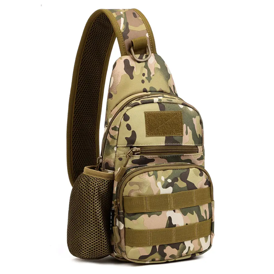 सामरिक स्लिंग बैग कंधे का स्लिंग बैकपैक मोडल रेंज बैग रोजाना पानी की बोतल बैग पैक स्पोर्ट्स बैकपैक