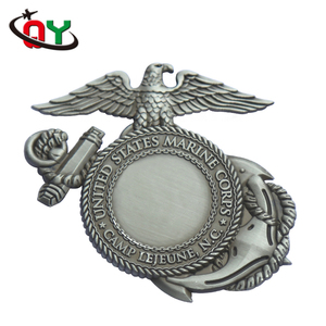 De Eagle forma Chapado en plata Metal en relieve Piloto Militar ala emblema insignia - Product Image 4
