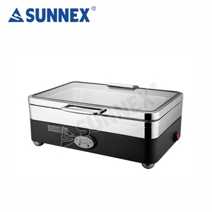 Calentador de Alimentos Eléctrico SUNNEX de Alta Calidad y Eficiencia, Tamaño Completo, con Tapa de Vidrio - Product Image 2