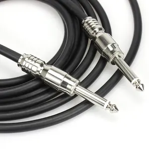 Low noise professional 6.35mm electric guitar cable for musical instrument