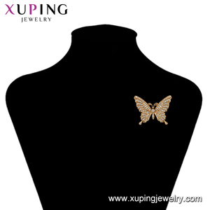 Broches-150 Xuping, Broche de Moda Dorado para Mujer con Forma de Mariposa y Pedrería - Product Image 6